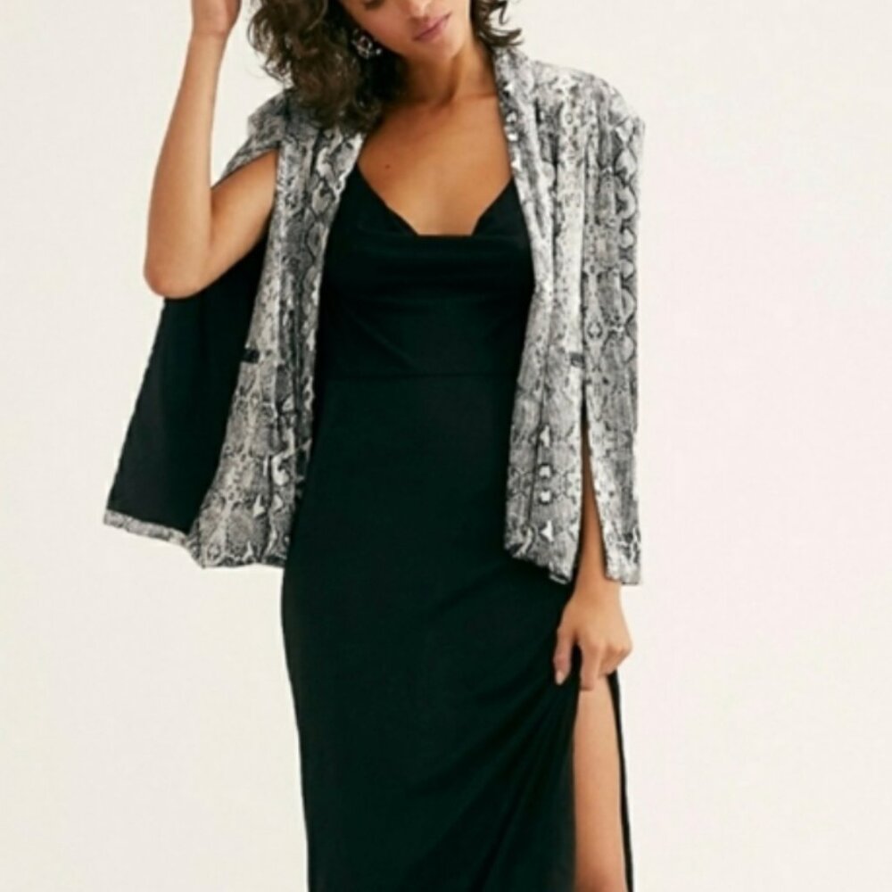 Free People Mercury Velvet Cape